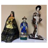 Carselle Flamenco Dancer, Mudman Figurine, and Gei