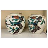 Pair of Chinese Porcelain Bird Vases