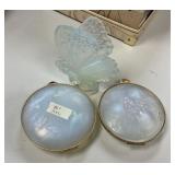 Sabino France Glass Boxes and Butterfly