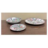 Famille Rose Medallion Japanese Porcelain Ware Pla