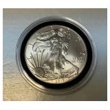 2017 American Eagle Silver Dollar, plastic case, A