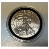 2017 American Eagle Silver Dollar, plastic case, A