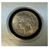 1922-S Peace Liberty Silver Dollar, plastic case,