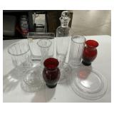 Vintage Group of Glassware and Vases