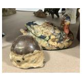 Vintage Duck Figure and Orb