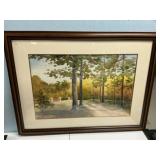 Susie Manning Signed Watercolor Landscape