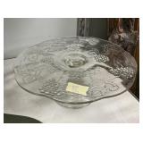 Indiana Colony Harvest Grape Glass Cake Stand