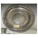 10"dia Sterling Pierced Round Plate