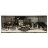 Group of Assorted Silver Plate Serving Pieces