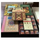 Group of Needle point Books