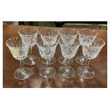 Eight Gorham Crystal Goblets