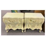 Pair of Painted French Style Nightstands