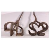 Branding irons: 4L, 3.5" letters, 31" handle / Han