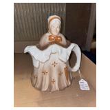 A little old lady teapot made in England