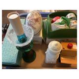 Avon Lamp, Egg, Napkin rings & soap, desk