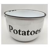 Enamel Ware Potatoes Pot