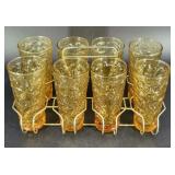 Mid Century Modern Milano Lido Tumblers & Carrier