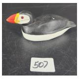 Puffin Decoy signed Lester H Orsburn Bel Air Md