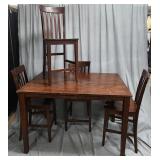 Pub Height Table w/ Four Chairs