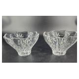 2 Marc Aurel Bavarian Crystal Bowls