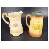 Crown Devon Pitcher and Victorian Tankard