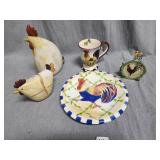 5 Pieces of Chicken Decor