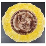 Arsenal Pottery Majolica Toby Plate