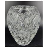 Large Cut Crystal Vase