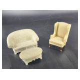 Doll House Sofa, Chair, and Table