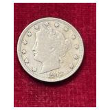 1912 Liberty V nickel US coin