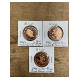 ï¿½80s Great Britain proof coin lot two pence