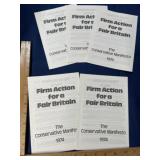 Firm action fair Britain 1974 flyer political lot