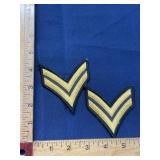 US Army Corporal Chevron military patch lot