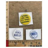 Political button pin lot attorney general judge