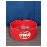 Vintage TWA airlines ashtray collectible