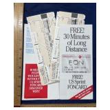 Pan Am airlines boarding tickets JFK 8 total