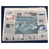 Reproduction newspapers aviation and space from