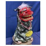 Asian Foo dog animated dancing figure statue