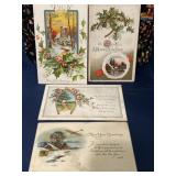 Early 1900ï¿½s Happy New Year postcard Lot