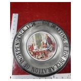 Enesco declaration independence plate