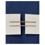 Anson tie clip lot gold and silver tone