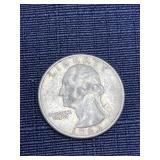 1963 silver Washington quarter coin