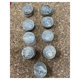 1937 buffalo nickel coin roll 45 total