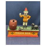 Cast iron trick dog bank