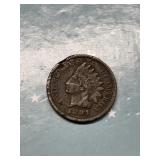 1891 Indian Head penny coin