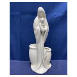 Vintage ceramic planter mother Mary baby Jesus