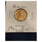 1961 Lincoln proof cent