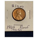 1964 Lincoln proof cent