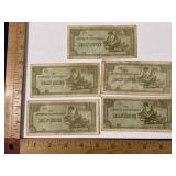 5- Japanese occupation bank note Half Rupee paper