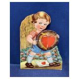 Vintage Valentineï¿½s Day card Iï¿½ll play the game